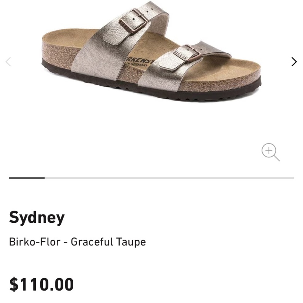 Birkenstocks Sydney size 38